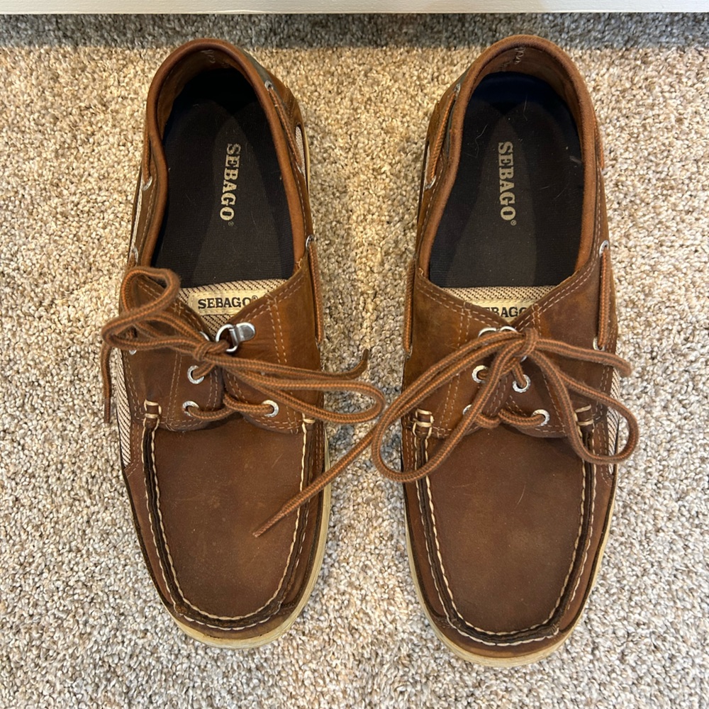 Senator loafers, brown, men size 12